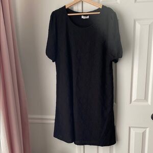 Susan Graver Black Textured Dress